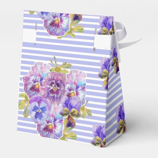 みすぼらしいピンクのバラフローラティーパーティーケーキのお気に入りボックス フェイバーボックス (裏面サイド)