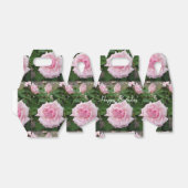 みすぼらしいピンクのバラフローラティーパーティーケーキのお気に入りボックス フェイバーボックス (折り畳みなし)