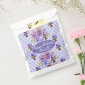 みすぼらしいピンクのバラフローラティーパーティーケーキ フェイバーバッグ (封をした状態)