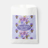 みすぼらしいピンクのバラフローラティーパーティーケーキ フェイバーバッグ (正面)