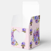 みすぼらしいピンクのバラフローラ茶パーティー紫の好意ボー フェイバーボックス (オープン)