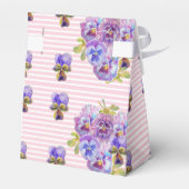 みすぼらしいピンクのバラフローラ茶パーティー紫の好意ボー フェイバーボックス (裏面サイド)