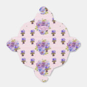 みすぼらしいピンクのバラフローラ茶パーティー紫 フェイバーボックス (折り畳みなし)