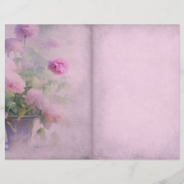 みすぼらしいピンクのフローラ雑誌