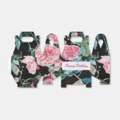 みすぼらしいピンクのローズフローラお誕生日ケーキお願いボックス フェイバーボックス (折り畳みなし)