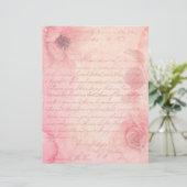 みすぼらしいピンクフローラスクラップブックエフェメラ (スタンド正面)