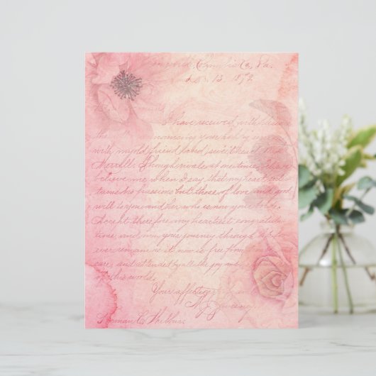 みすぼらしいピンクフローラスクラップブックエフェメラ (スタンド正面)