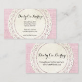 みすぼらしいピンク素朴のラップにドリーとカントリーレース 名刺 (正面/裏面)