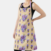 みすぼらしいフラワーイエローパンジーフローラキッチンエプロン エプロン (インサイチュ)