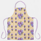 みすぼらしいフラワーイエローパンジーフローラキッチンエプロン エプロン (正面)