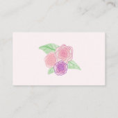 みすぼらしいフローラバラベビーシャワーおむつラッフル エンクロージャーカード (裏面)