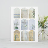 みすぼらしいブルースクラップブック装飾ラベル (スタンド正面)