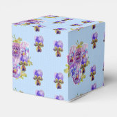 みすぼらしいブルーパンジーフローラドットパーティーケーキお気に入りボックス フェイバーボックス (裏面サイド)