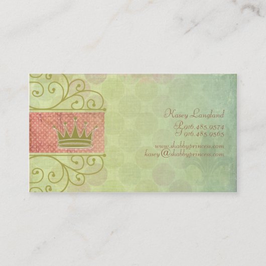 みすぼらしいプリンセス名刺 名刺 (正面)