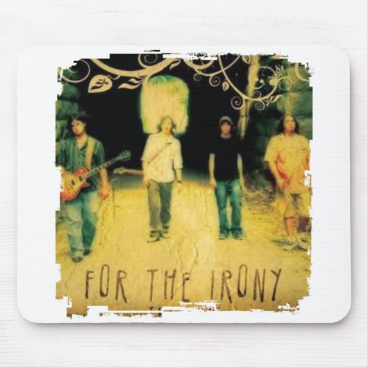 みすぼらしいボーダーマウスパッド マウスパッド (正面)