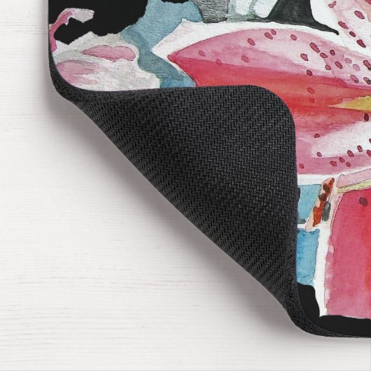 みすぼらしいユリユリアートコンピュータマウスマットパッド マウスパッド (コーナー)