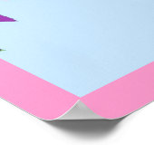 みすぼらしいレトロなトレーラー、キャンパー、キャラバンティング ポスター (角)