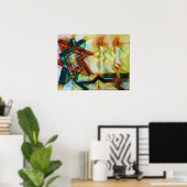 みすぼらしいロウソク ポスター (ホームオフィス)