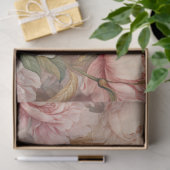 みすぼらしいロマンチックなバラと牡丹の切り離し 薄葉紙 (ギフト)