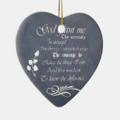 みすぼらしいヴィンテージのクリスマスデコレーション セラミックオーナメント (右)