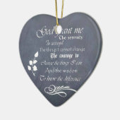 みすぼらしいヴィンテージのクリスマスデコレーション セラミックオーナメント (左)