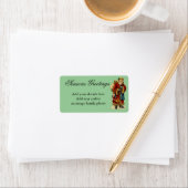 みすぼらしいヴィンテージのクリスマスデコレーション ラベル (インサイチュ)