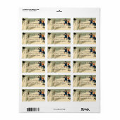 みすぼらしいヴィンテージのクリスマスデコレーション ラベル (フルシート)