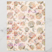 みすぼらしいヴィンテージフローラスクラップブック紙 (裏面)