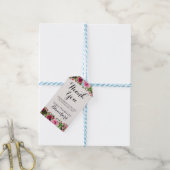 みすぼらしいヴィンテージ素朴バラウッドズ結婚サンキュー ギフトタグ (より糸付き)