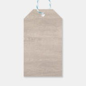 みすぼらしいヴィンテージ素朴バラウッドズ結婚サンキュー ギフトタグ (裏面)