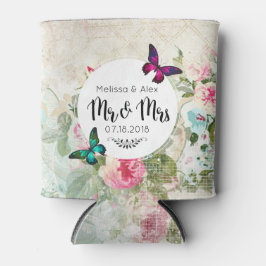 みすぼらしいヴィンテージ集の蝶 缶クーラー