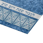 みすぼらしい休暇とブルーチャラのボードを尊重する カッティングボード (角)