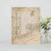 みすぼらしい古い紙スクラップブックエフェメラ (スタンド正面)