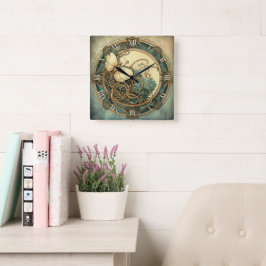 みすぼらしい新しい! スクエア壁時計