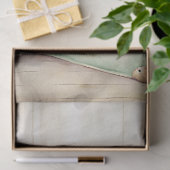 みすぼらしい水色のヴィンテージ夏の帽子のスーツケース 薄葉紙 (ギフト)