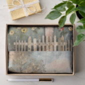 みすぼらしい田舎の農家の混合メディアの切り離し 薄葉紙 (ギフト)