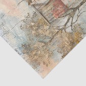 みすぼらしい田舎の農家の混合メディアの切り離し 薄葉紙 (詳細)