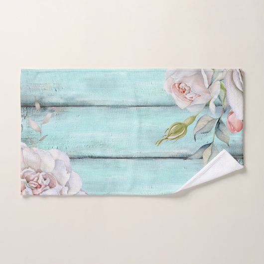 みすぼらしい田舎シックなバトオムタオルのセット バスタオルセット (ハンドタオル)