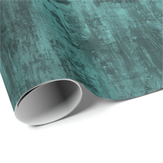 みすぼらしい背景、ターコイズグランジ色、ロフト、 ラッピングペーパー (ロールコーナー)