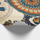 みすぼらしい花の多色 ラッピングペーパー (コーナー)