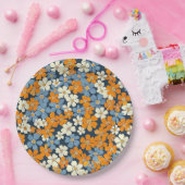 みすぼらしい花模様 ペーパープレート (パーティー)