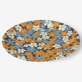 みすぼらしい花模様 ペーパープレート (アングル)