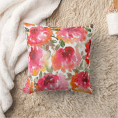 みすぼらしい赤いバラ、シームレスなパターン。 クッション (ブランケット)