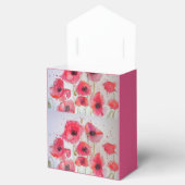 みすぼらしい赤いポピーフローラティーパーティーケーキお気に入りボックス フェイバーボックス (オープン)