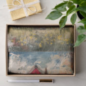 みすぼらしい赤素朴家の混合メディアの切り離し 薄葉紙 (ギフト)