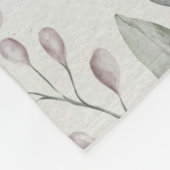 みすぼらしい赤面花 フリースブランケット (角)