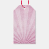 みすぼらしい食感のピンク色のサンレイに感謝 ギフトタグ (裏面)