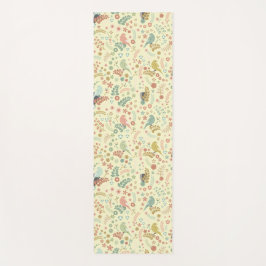 みすぼらしい鳥と枝が黄色 ヨガマット