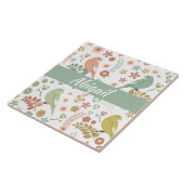 みすぼらしい鳥と枝パーソナライズされた タイル (側面)