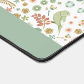 みすぼらしい鳥と枝パーソナライズされた デスクマット (コーナー)